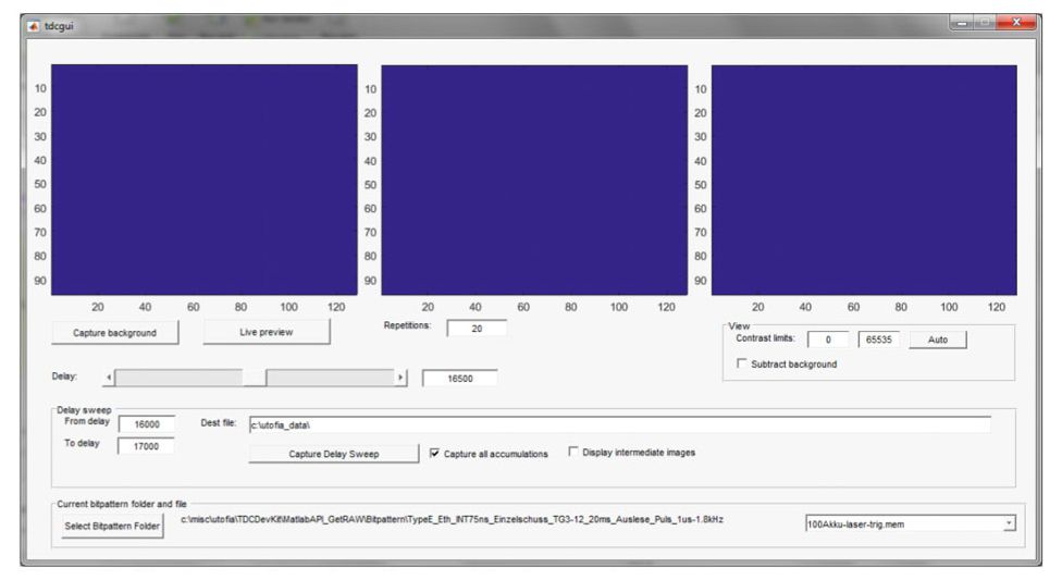 Figure 5. MATLAB app used to automate data capture.