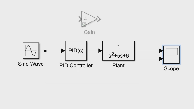 Adding a Controller and Plant to the Simulink Model | Getting Started with  Simulink, Part 2