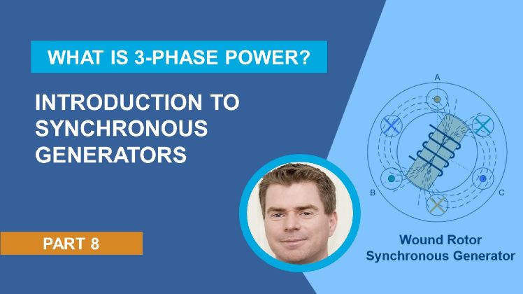 Learn the operational characteristsics of a wound-rotor synchronous generator in 3-phase electrical power systems.