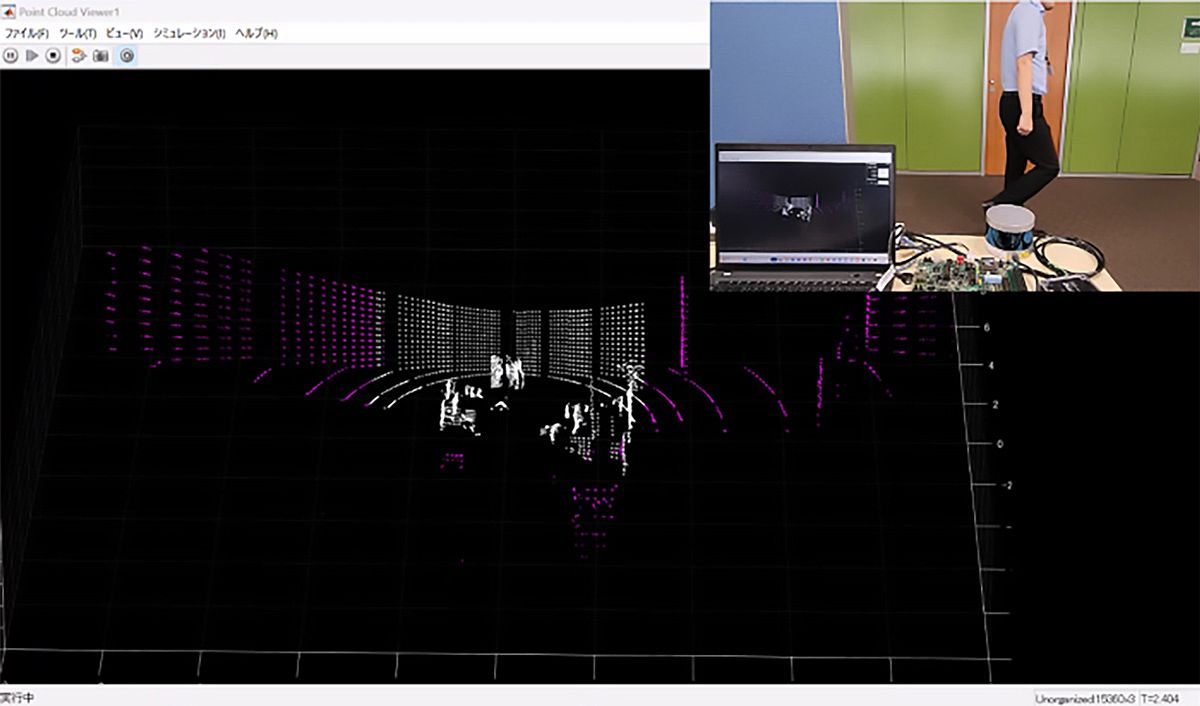 SoC FPGAを使ってLiDARとの点群処理のシミュレーションと実機実装をテスト可能です。
