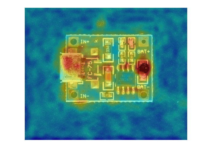 ヒートマップによる異常度の可視化