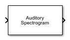 Auditory Spectrogram block