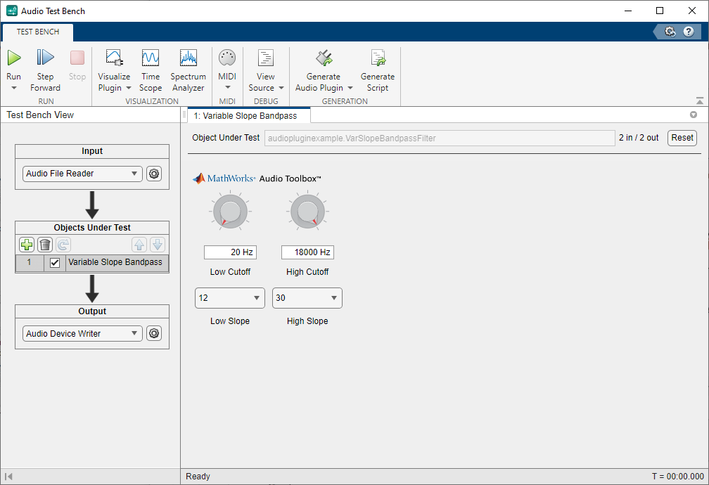 Audio Test Bench app