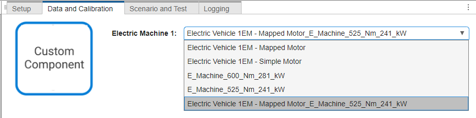 Imported component in component drop-down