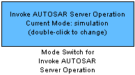 Mode Switch for Invoke AUTOSAR Server Operation block