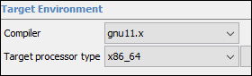 Polyspace compiler selection menu