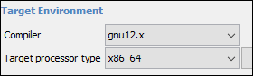 Polyspace compiler selection menu