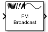 FM Broadcast Demodulator Baseband block showing optional input port