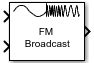 FM Broadcast Modulator Baseband block showing optional input port