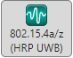 Icon to configure wireless waveform generator for UWB waveform generation.