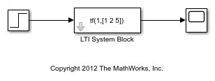 LTI モデルの Simulink でのシミュレーション