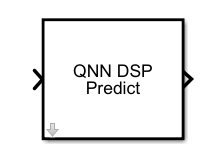 QNN DSP Predict block with an input port and output port
