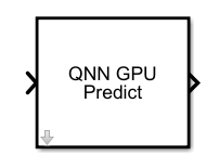 QNN GPU Predict block with an input port and output port