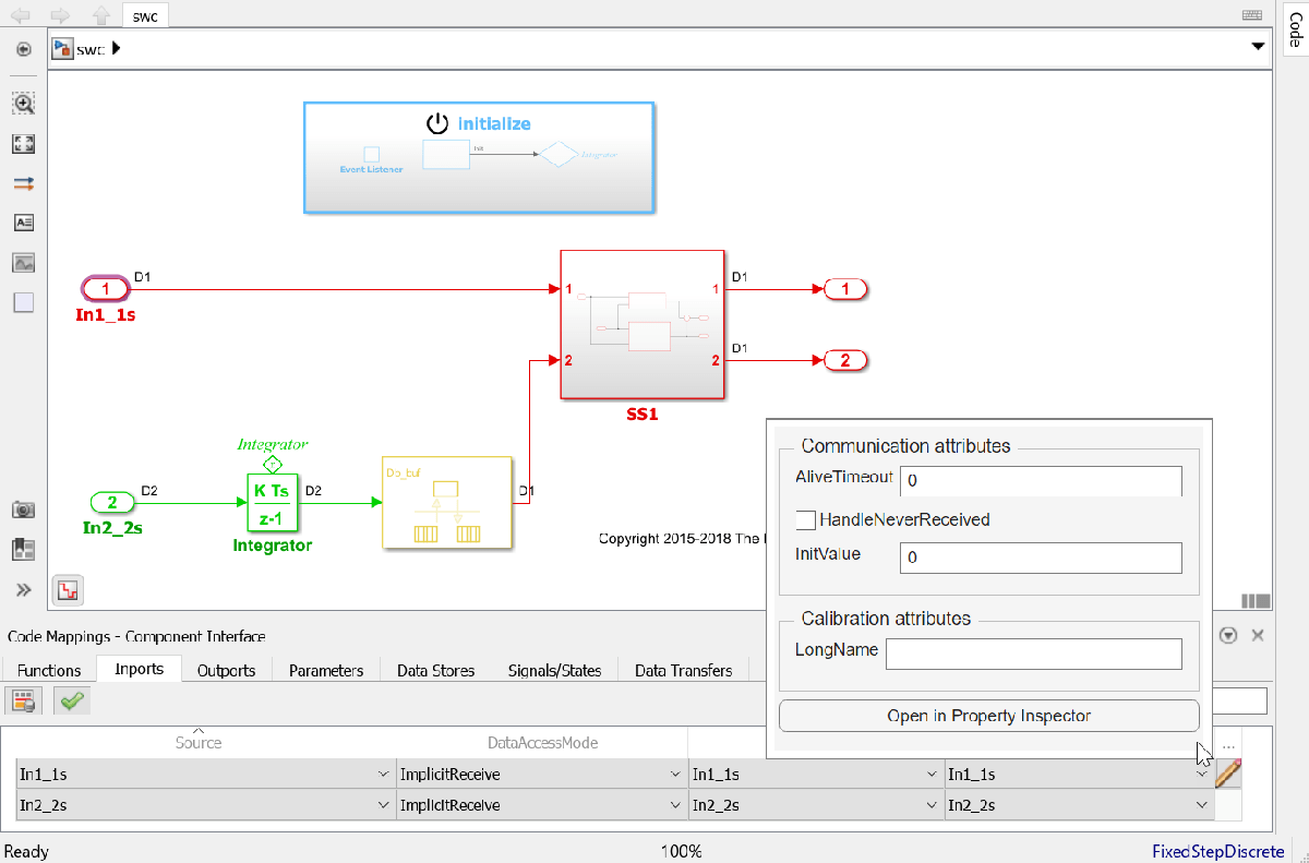 AUTOSAR ソフトウェア コンポーネントの作成と設定