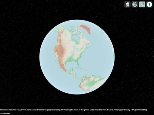 Site Viewer with the OpenTopoMap basemap