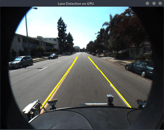 GPU Coder で最適化した車線検出
