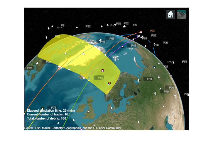 Track Space Debris Using a Keplerian Motion Model