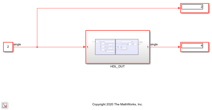 Float Typecast ブロックでのシミュレーションと HCL コードの生成