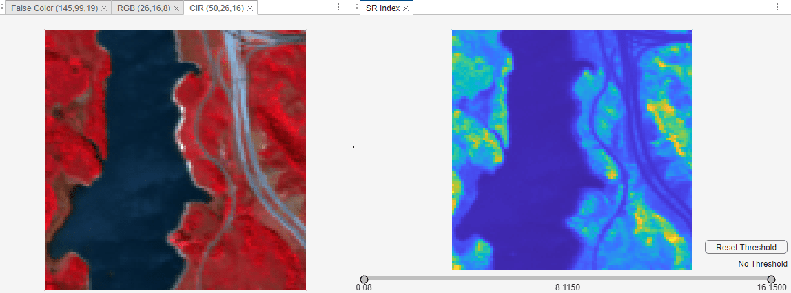 Hyperspectral Viewer Spectral Index View