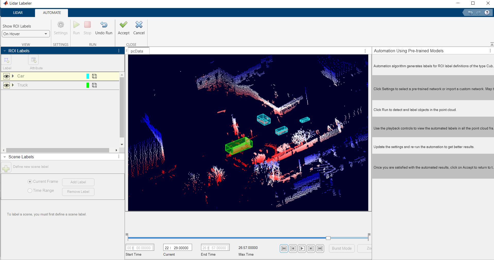 Automate Ground Truth Labeling for Point Cloud Using Pretrained Deep Learning Model