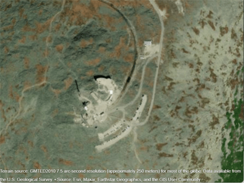 Bird's-eye view of Mount Washington