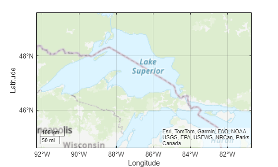 Figure contains an axes object with type geoaxes. The geoaxes object contains an object of type polygon.