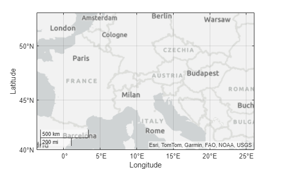 Figure contains an axes object with type geoaxes. The geoaxes object is empty.