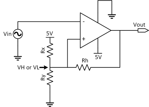 Model Comparator with Hysteresis Using Operational Amplifier