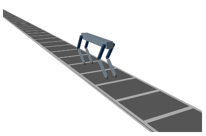 DDPG エージェントを使用した四足歩行ロボットの移動