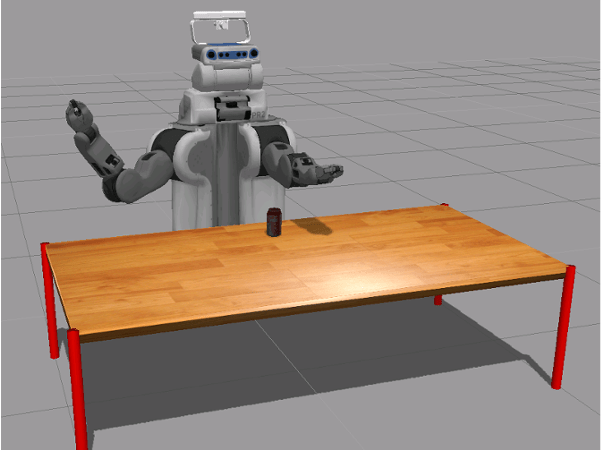 ROS アクションと逆運動学を使用した PR2 のアーム動作の制御