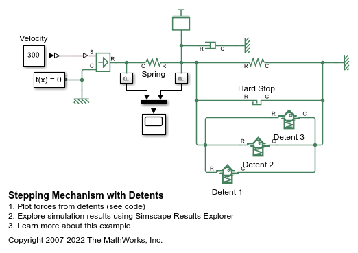 Stepping Mechanism with Detents