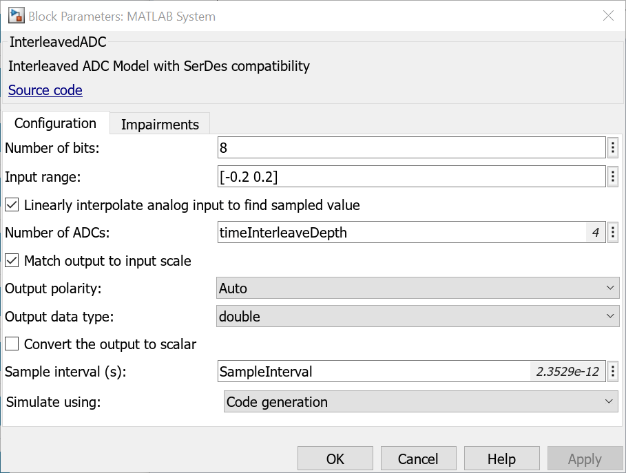 Modeling ADC Impairments in SerDes Receiver