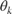 $ \theta_{k} $