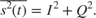 $$ \overline{s^2(t)} = I^2 + Q^2. $$