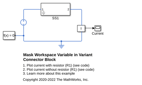 Mask Workspace Variable in Variant Connector Block