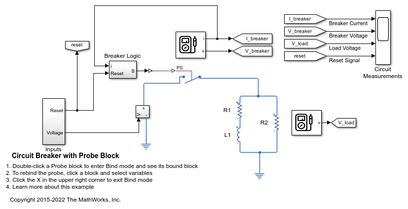 回路ブレーカーと Probe ブロック