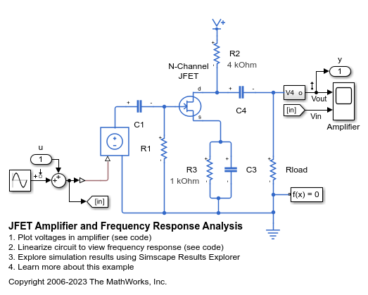 JFET アンプと周波数応答解析