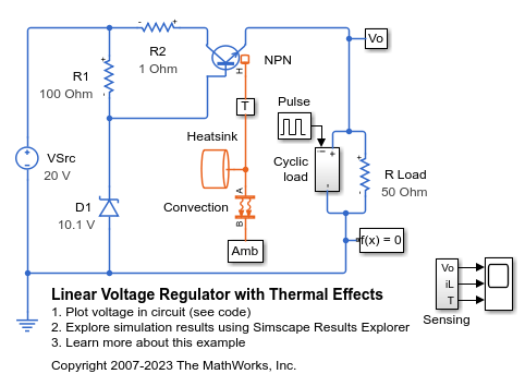 Linear Voltage Regulator with Thermal Effects