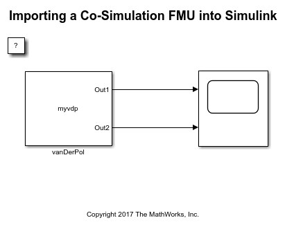 コシミュレーション FMU の Simulink へのインポート