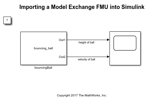 Model Exchange FMU の Simulink へのインポート