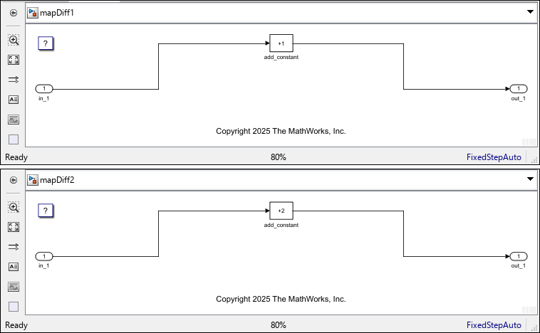 Models mapDiff1 and mapDiff2.