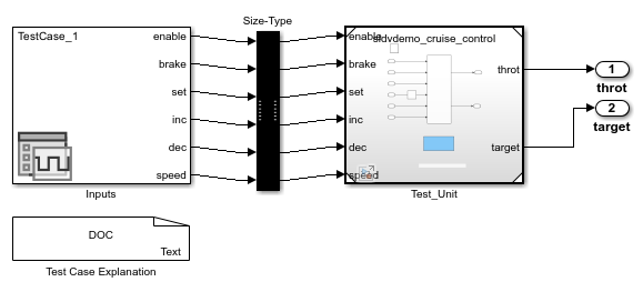 Signal Editor の Inputs ブロックを使用したハーネス モデルのシミュレート