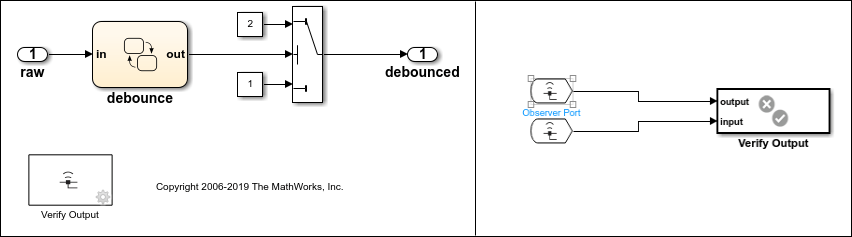 Observer Reference ブロックを使用したプロパティ証明解析