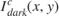 $ I^c_{dark}(x,y) $