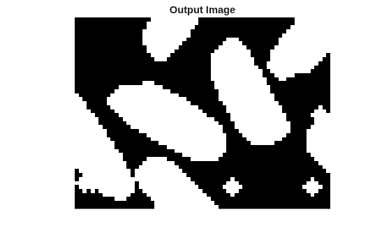 Figure contains an axes object. The hidden axes object with title Output Image contains an object of type image.