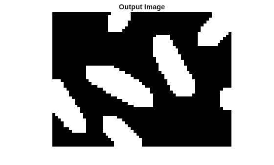 Figure contains an axes object. The hidden axes object with title Output Image contains an object of type image.