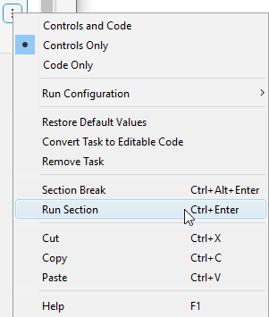 Run the solver; the keyboard equivalent is Ctrl+Enter.