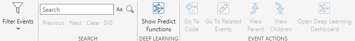 Show Predict Functions button in the toolstrip