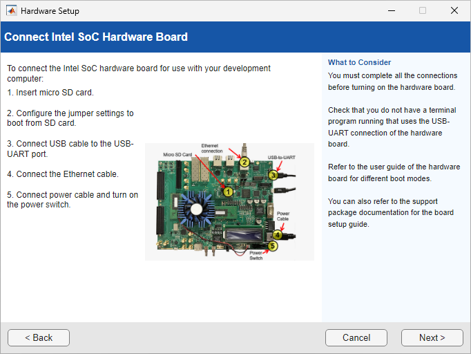 Connection for Hardware Boards