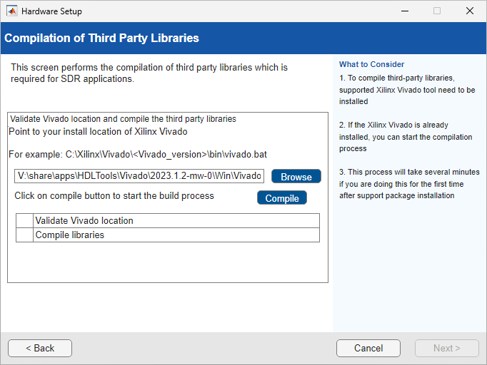 Compile Third-Party Libraries